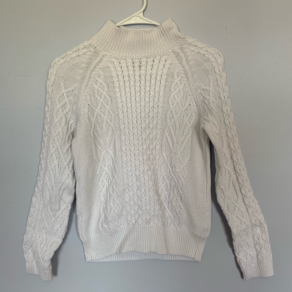 White Turtle Neck Sweater
